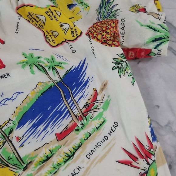 - J. Crew, Hawaiian print shift dress, 100% cotton, size 0, Hawaiian Island - Picture 14 of 16
